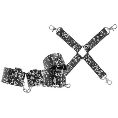 Ouch! Printed Bondage Kit - Love street art fashion