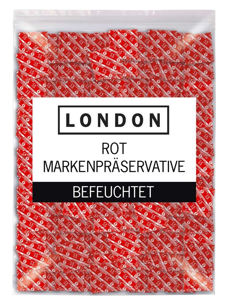 London Rot - Erdbeere (1000 Kondome)