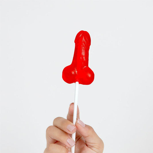 Penis Lollipop mit Erdbeergeschmack