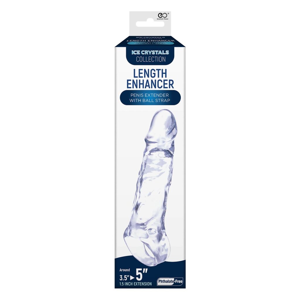 Penis Extender With Ball Strap Clear