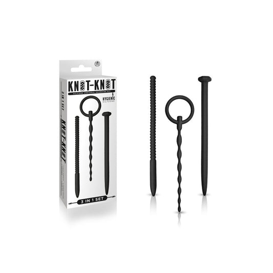 Silicone Urethral Sound Kit Black