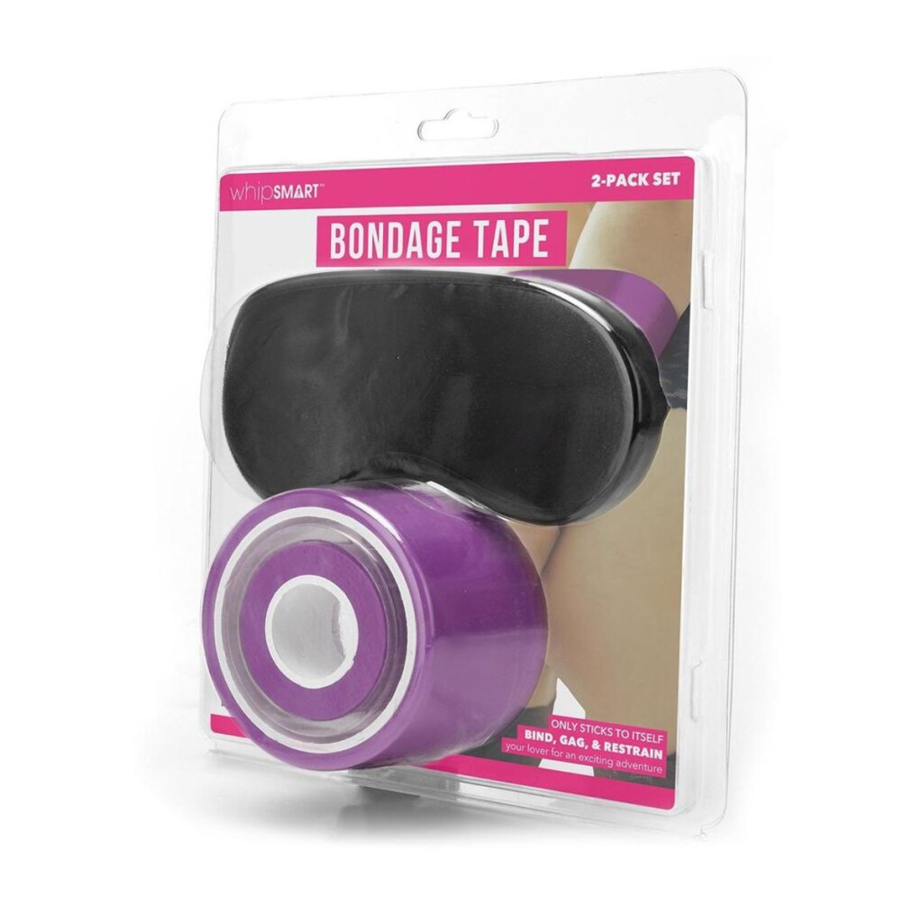 Bondage-Tape-Set mit Tape und Maske lila